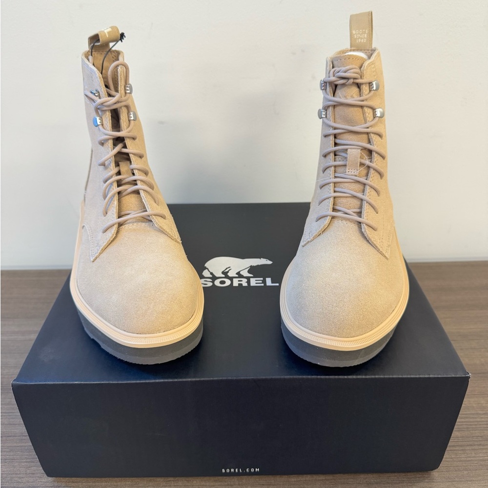 Sorel - Tan Lace-Up Boots Canoe Tawny Buff